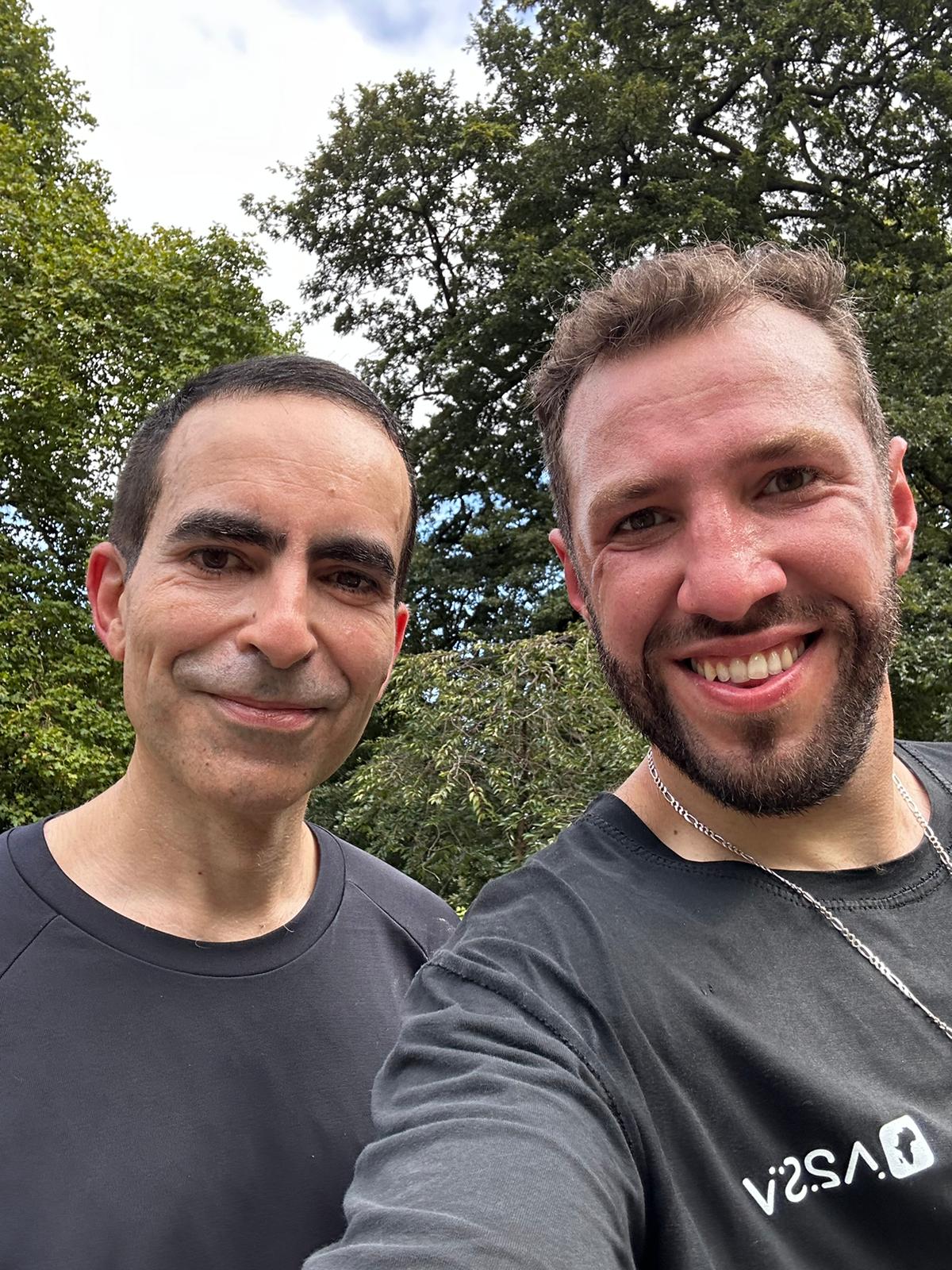 With Karim Beguir